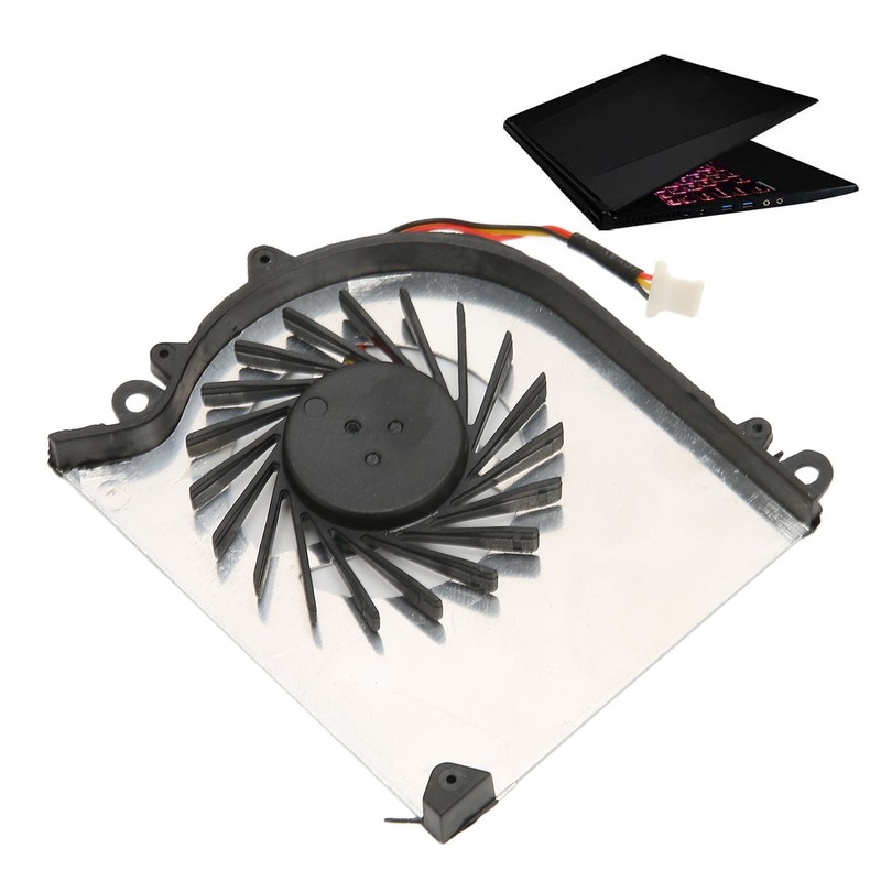 GS60 CPU Cooling Fan 3Pin Connector Durable Metal ABS Light