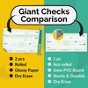 (2 Pack) Big Checks For Presentations | 36 x 16"