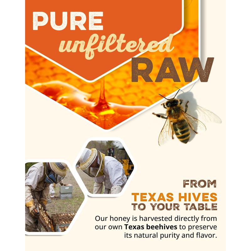 Desert Creek Honey - 100% Unfiltered, Pure, Raw Honey from