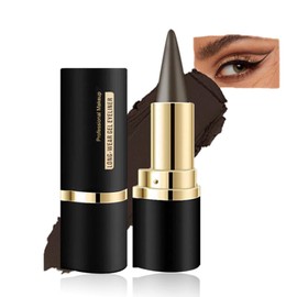 Lápiz Delineador de Ojos en Gel Negro, Delineador de Ojos en Crema a Prueba de Manchas, Lápiz de Negro Mate, Barra, de Mate de Secado Rápido (02#)