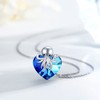 ABIGY Octopus Necklace for Women, 925 Sterling Silver Octopus Crystal