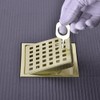 Square Shower Drain 4 inch, Nicmondo Floor Waste Drain Point