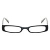 Calabria EB Thick Eye Rectangular Reading Glasses +0.75 Gloss Black
