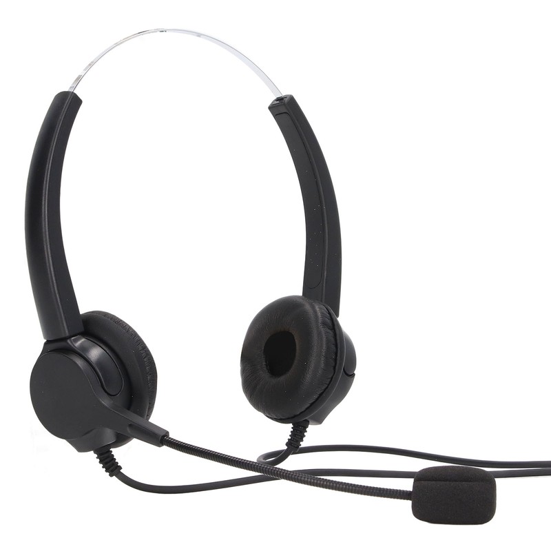 Call Center Headset Adjustable Wired Noise Cancelling Customer Service Headset
