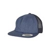Flexfit Denim Trucker Baseball Cap, Blue Raw, One Size