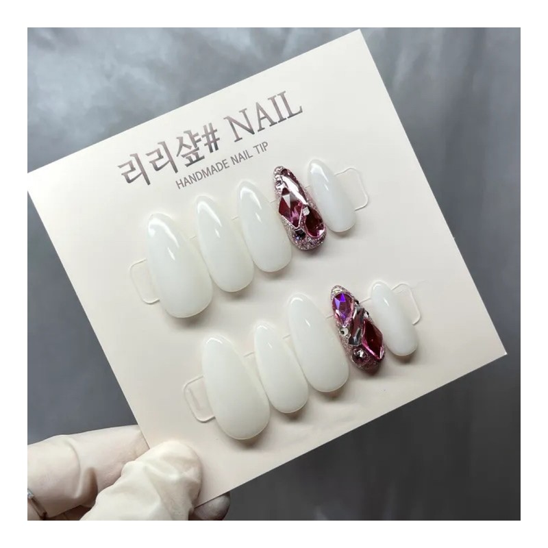 My Full Stone Handmade Nail Tips - Short Oval /