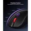 USB Wireless Mouse for Laptop PC Mac, 2.4GHz Cordless Mouse