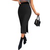 Zeagoo Women's Pencil Skirts Black High Waisted Skirts for Women