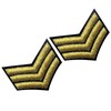 Army Uniform Chevron Sergeant Rank Emblem Military Weapon Shoulder Embroidered
