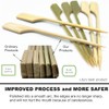 HOPELF 3.5 inch Bamboo Paddle Picks Skewers Toothpicks for Cocktail，Appetizers，Fruit，Sandwich，Barbeque