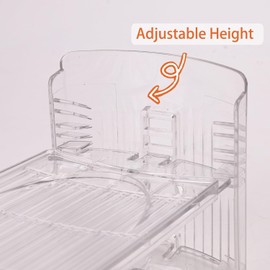 Uni HIMO 20 Pack Shoe Slots Organizer Adjustable Level Shoe Stacker Holder Storage Space Saving Sneakers Display Tray Rack for Closet (Transparent, 20 Pack)
