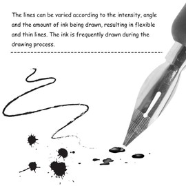 GOTOTOP Pen Nibs, 1 Set Manga Cartoon Comic Drawing Painting Kit Tool with 2 Pen Holders and 5 Nibs