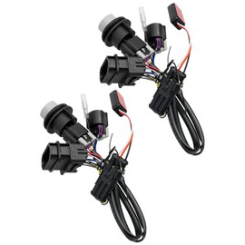 2Pcs Headlight Conversion Wiring Adapter Harness Assembly Fit for Ram 1500 2500 3500 2013-2018 with Factory Projector Headlights, Replace 810003