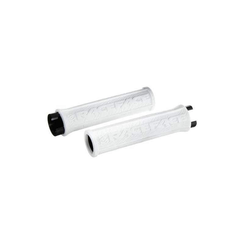 Race Face Half Nelson Locking Bike Grips, White