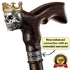 Asterom Handmade Wood Walking Cane for Men - Skull King