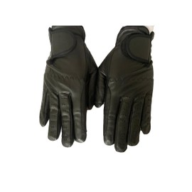 Sulkhanz Real leather horse riding gloves for ladies in YELLOW, TAN, DARK BROWN, & BLACK Women equestrian gloves (XL, Black)