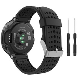 MoKo Watch Band Compatible with Garmin Forerunner 235, Soft Silicone Replacement Watch Band fit Garmin Forerunner 235/235 Lite/220/230/620/630/735XT/A