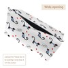 2 Pack Tissue Box Cover Holder, French Cats Saying Bonjour