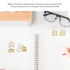 100 Pcs Mini Binder Clips Flower Shape Strong Clamping Force