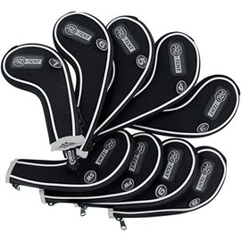Protekt Zippy 3-SW Iron Headcover - Black/Silver