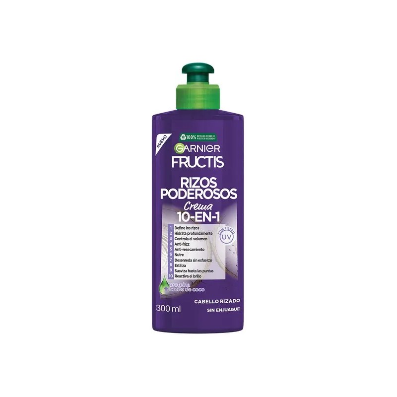 Crema Para Peinar Garnier Fructis Rizos Poderosos 300ml