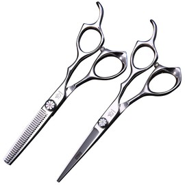 Fenice Professional Hair Cutting Thinning Shear- 8 in 1 Hairdressing Scissors Set - Barber Hair Cutting Scissors/Shears（5.5 inch）