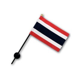 Thailand Flag [Mini Flag Pole with Suction Cup with high-grade TR]