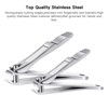 BESTOPE Set of 2 Nail Clippers - Stainless Steel High