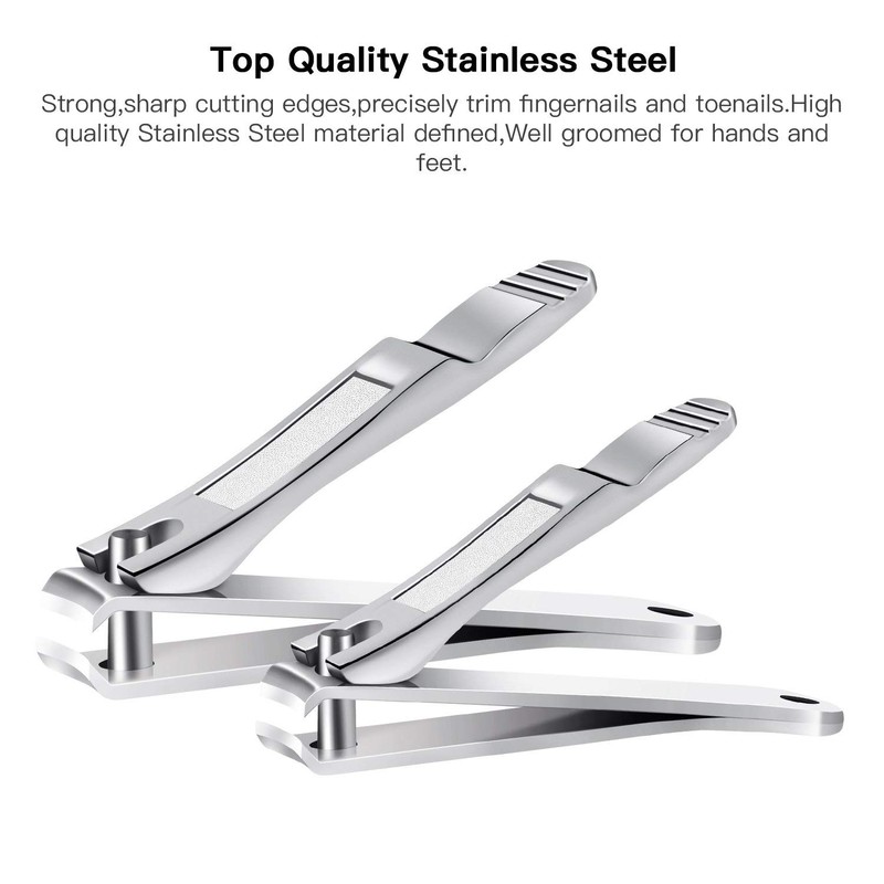 BESTOPE Set of 2 Nail Clippers - Stainless Steel High
