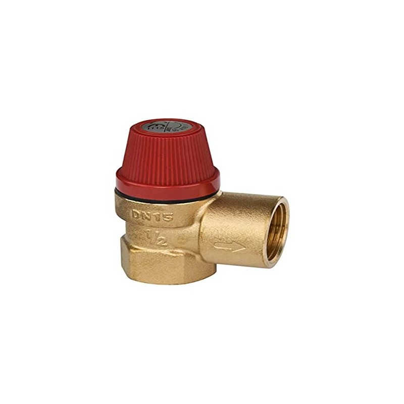Caleffi Diaphragm Safety Valve 1/2 x 3/4 Inch Response Pressure