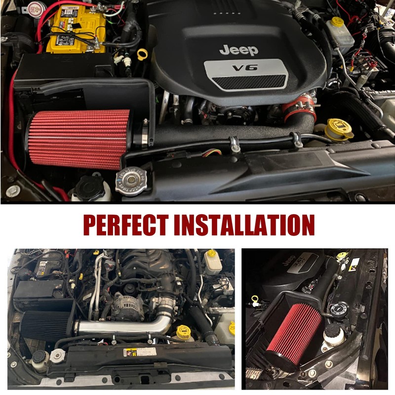 3-Inch Cold Air Intake Kit with Heat Shield + Filter