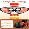 Cordless Red Light for Eyes, Under-Eye Mask, Eye Massager, Black