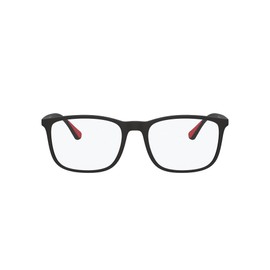 Emporio Armani Men's EA3177 Square Sunglasses, Matte Black/Demo Lens, 55 mm