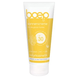 boep Sun Cream SPF 30 - Mineral Sun Protection for Children and Adults, Vegan Natural Cosmetics, Sun Cream Without Ghost Look (100 ml)