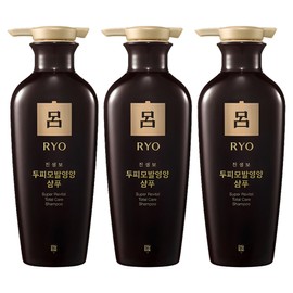 Ryo Ginsengbo Scalp and Hair Nutrition Shampoo, 400ml, 3 pcs / 려 진생보 두피모발영양 샴푸, 400ml, 3개