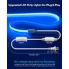 Aclorol COB LED Strip Light 110V 16.4ft/5M Blue LED Strip
