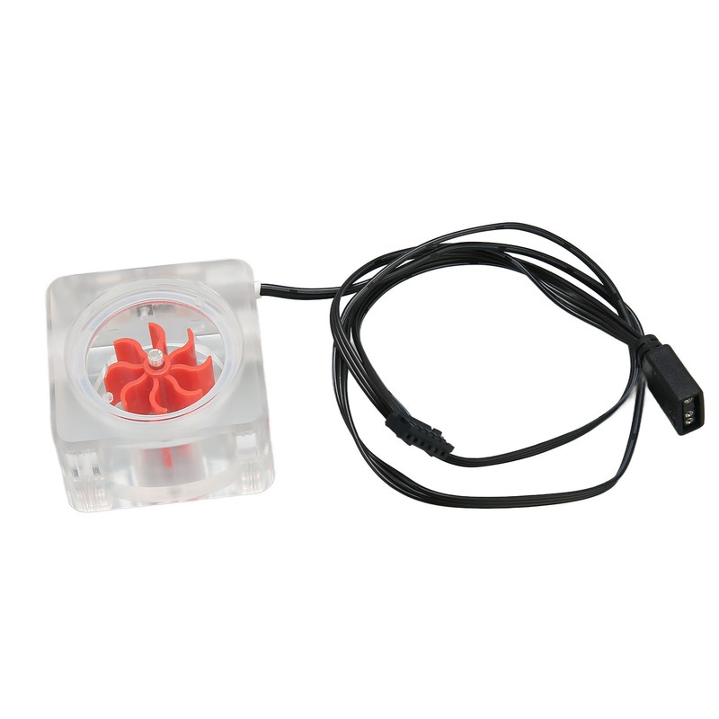 Water Cooling Flow Meter G1/4 Thread 8 Impeller 3 Way