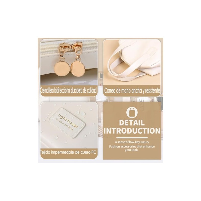 GeorgeX Bolsa de Maquillaje de Viaje para Mujer, Estuches de