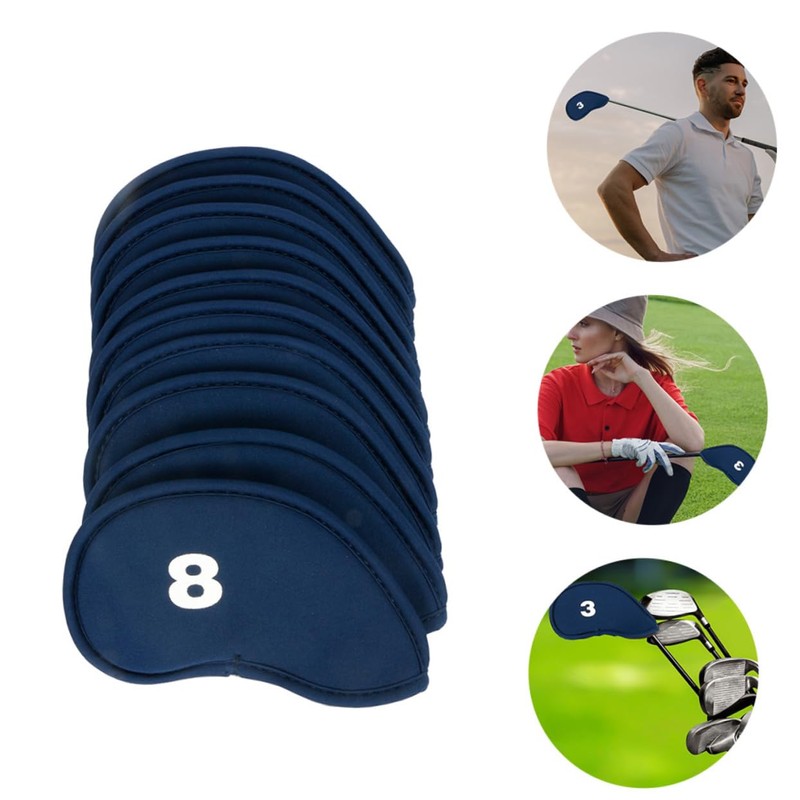 Kisangel 11pcs Golf Iron Professional Portable for Iron Elastic Material