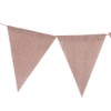 Linen Bunting Banner with 48pcs Flags Wedding Party Holiday Celebration