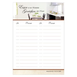 PRICARO 5 x A6 Magnetic Shopping List 25 Sheets