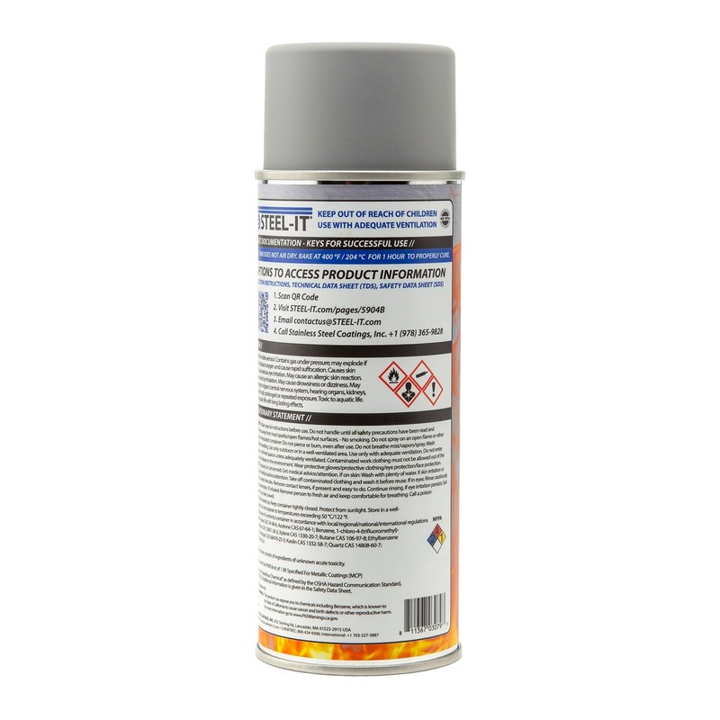 Steel-It 5904B Color changing, High Temp & Corrosion-Resistant Aerosol Coating