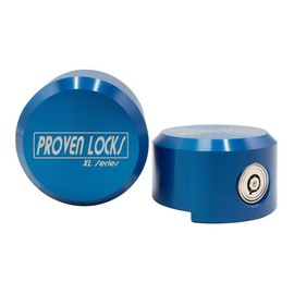 Proven Industries Model 400XL Puck Lock - High Security - Made in USA - Color: Black (Billet 6061 Aluminum)