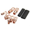 60Pcs Copper Wire Lugs Battery Cable Lugs Ring Terminals Connectors