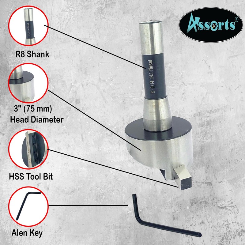 ASSORTS 3" Inch II 75 mm Head Diameter Fly Cutter