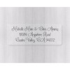 60ct - Return Address Clear Transparent Wedding Invitation Labels/Stickers/Seals (#317-C)