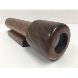 N and J Kaliedoscope Solid Black Walnut Wood, 7 3/4 Inch Barrel, Glass Beaded Turning Chamber. Handcrafted in U S A !
