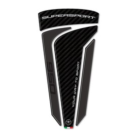 labelbike - Motorcycle Tank Pad Sticker Made of 3D Gel Resin Protection Compatible with Ducati Supersport 950 2021-2022
