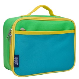 Wildkin Kids Insulated Lunch Box – Durable and Reusable for School & Travel - Monster Green