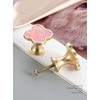 6 Pcs Clover Knobs Dresser Cabinets Kitchen Cupboard Pulls Drawer